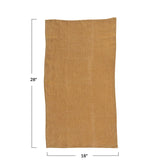 Creative Co-op 36"L x 20"W Oversized Stonewashed Linen Tea Towel in Mustard