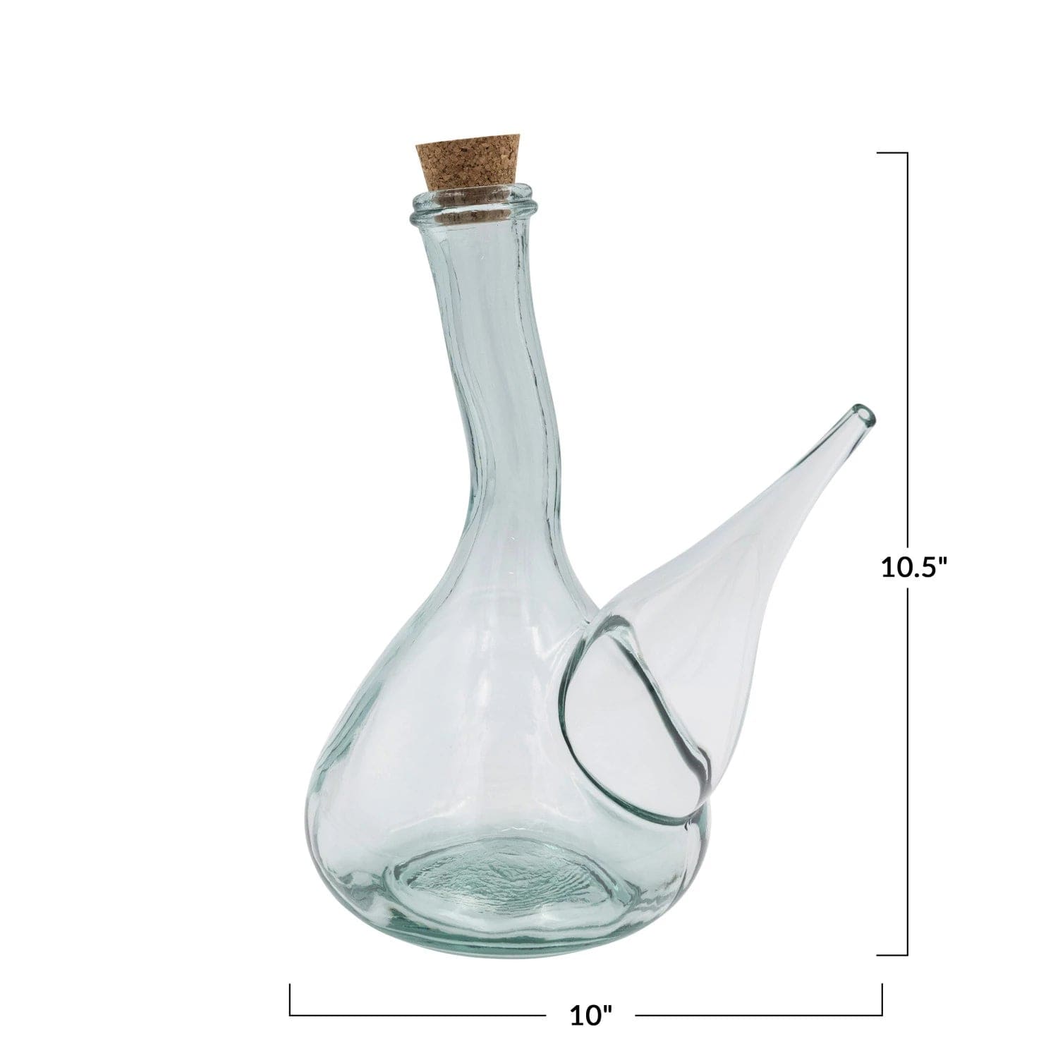 Creative Co-Op Creative Co-op 1 Quart Recycled Glass Cruet with Cork Stopper - Little Miss Muffin Children & Home