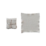 Creative Co-Op Creative Co-op 10" Square Cotton Double Cloth Set of 4 Dish Cloths - Little Miss Muffin Children & Home