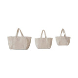 Creative Co-Op Creative Co-op Cotton Terry Tote Bags with Handles - Little Miss Muffin Children & Home