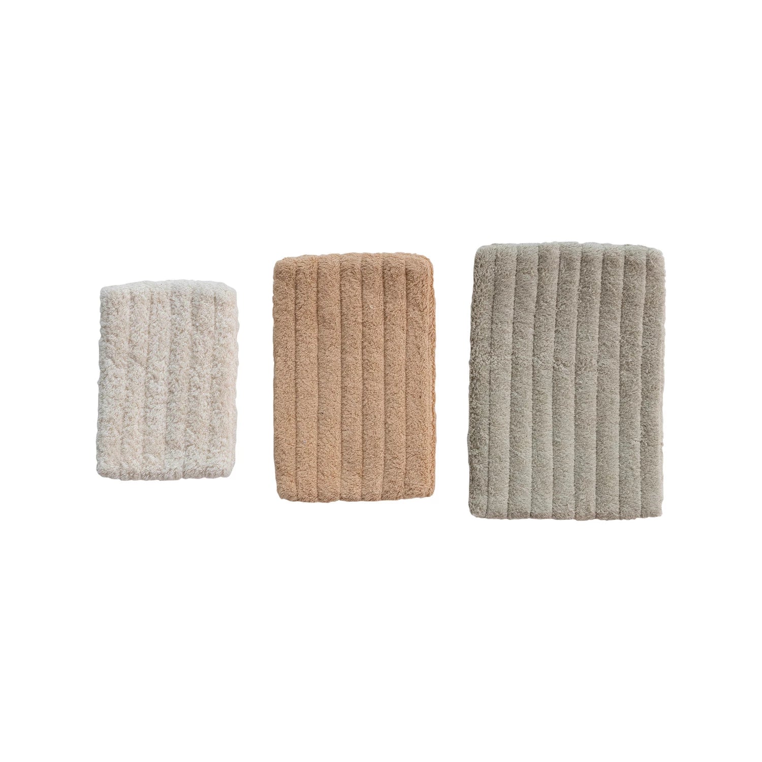 Creative Co-Op Creative Co-op Quilted Cotton Terry Zip Pouches with Cotton Lining - Little Miss Muffin Children & Home