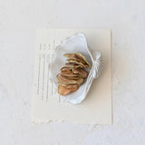 Creative Co-Op Creative Co-op Stoneware Shell Shaped Dish - Little Miss Muffin Children & Home