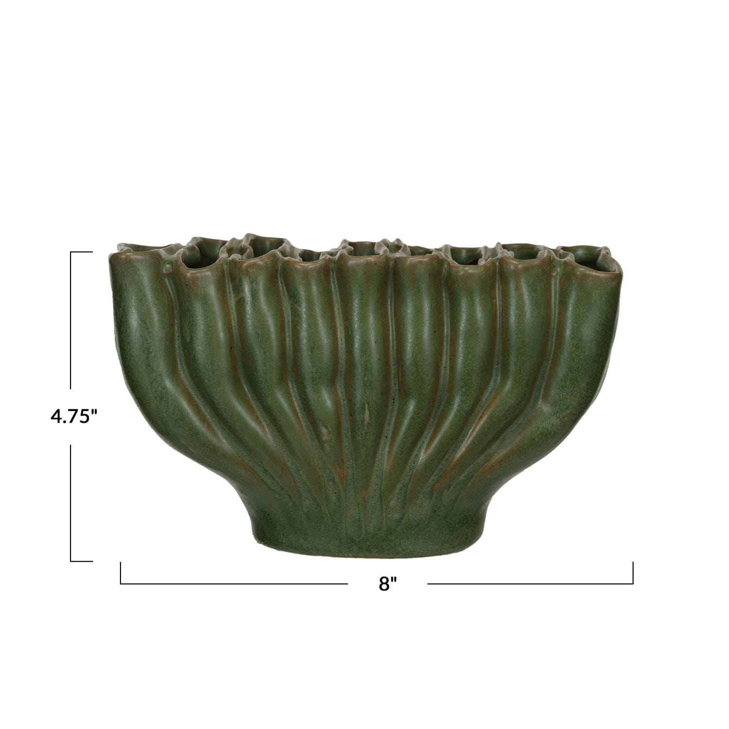 Creative Co-Op Creative Co-op Stoneware Sculptural Vase with 9 Sections - Little Miss Muffin Children & Home