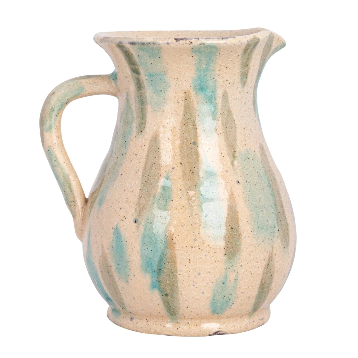 Creative Co-op 72 oz. Hand-Painted Terra-cotta Pitcher (Each One Will Vary) - Little Miss Muffin Children & Home