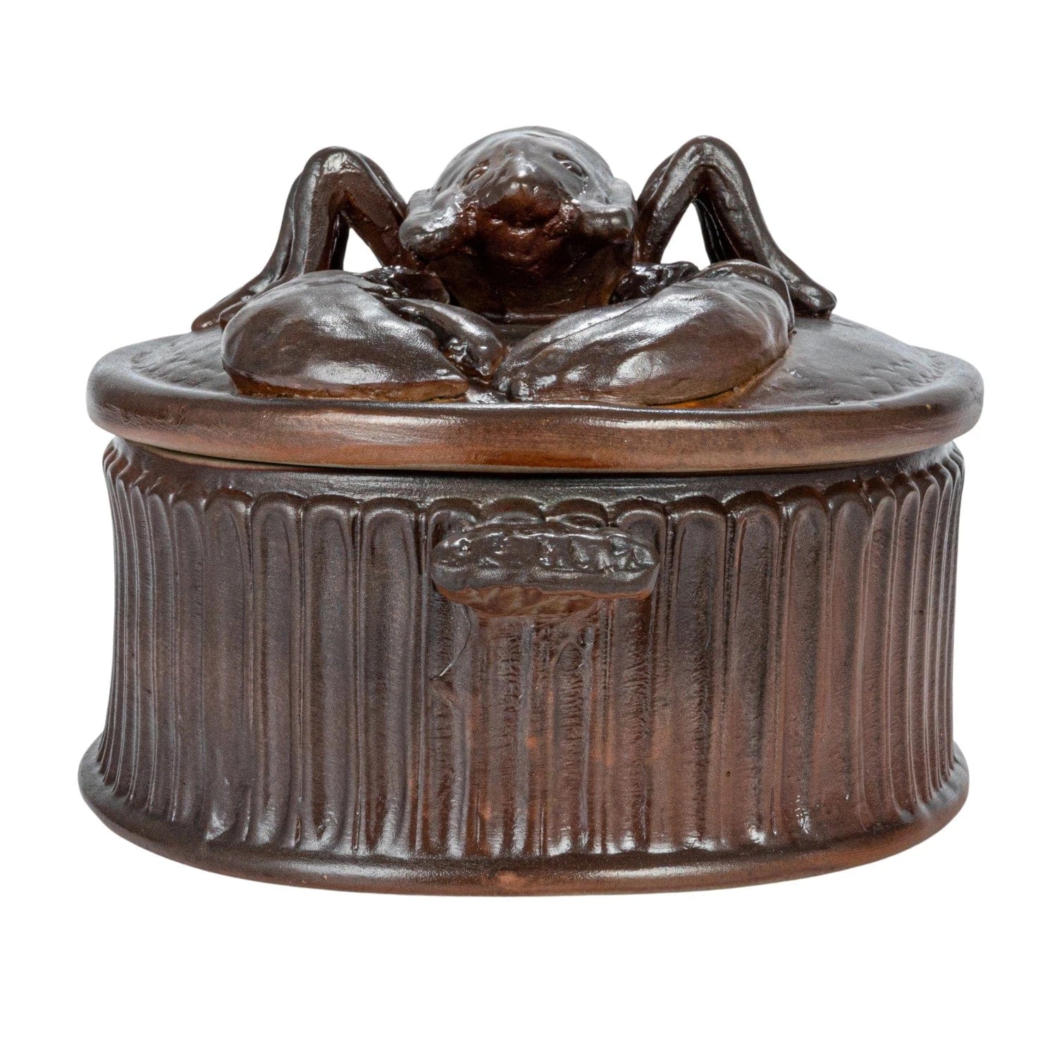 Creative Co-op Creative Co-op Brown Matte 2 Quart Stoneware Baker with Lobster Handle (Each One Will Vary) - Little Miss Muffin Children & Home
