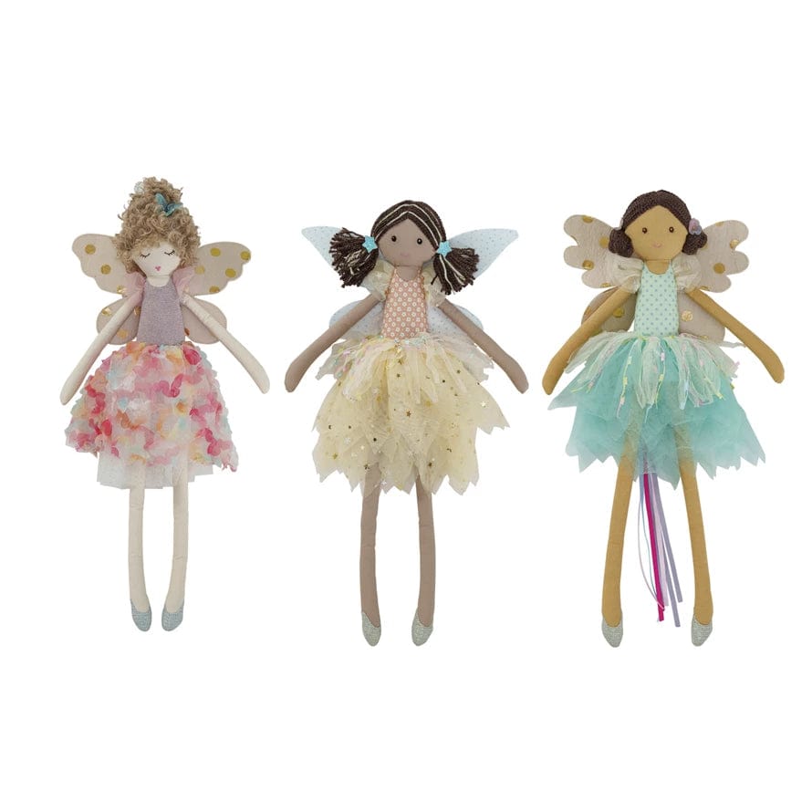 Creative Co-op Creative Co-op Fairy Doll, Available in 3 Styles - Little Miss Muffin Children & Home