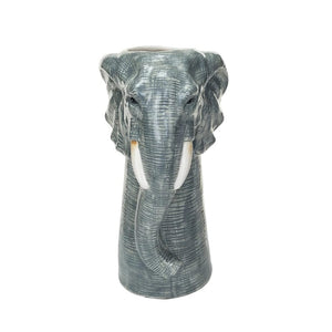 Creative Co-Op Creative Co-op Hand-Painted Stoneware Elephant Vase - Little Miss Muffin Children & Home