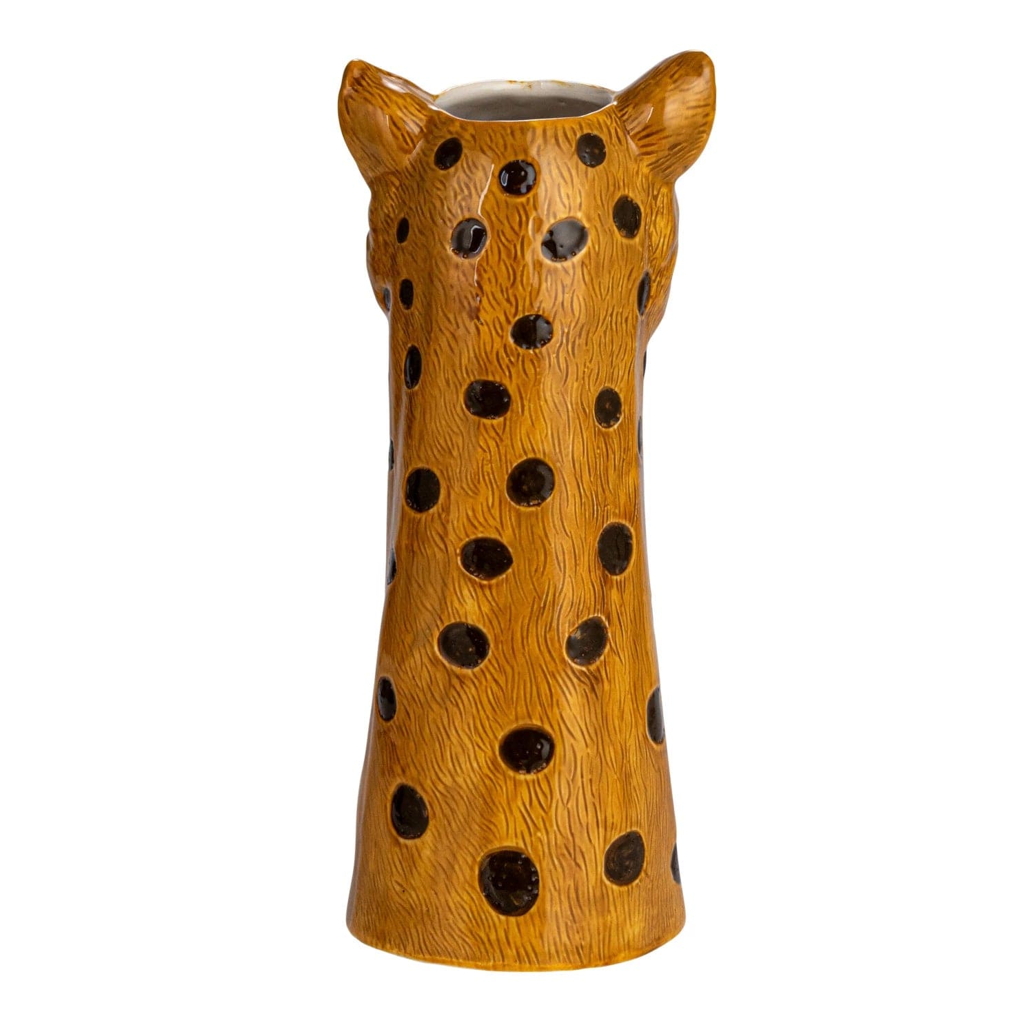 Creative Co-Op Creative Co-op Hand-Painted Stoneware Cheetah Vase - Little Miss Muffin Children & Home