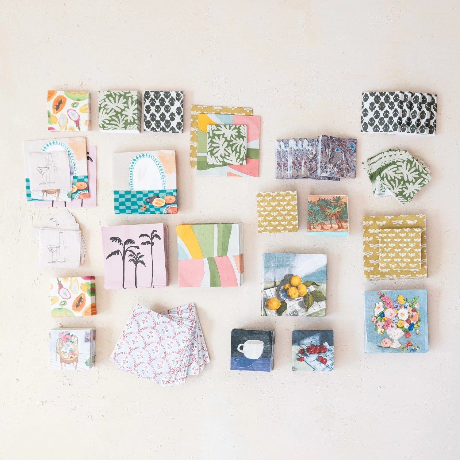 Creative Co-Op Creative Co-op Paper Cocktail Napkins with Floral Pattern - Little Miss Muffin Children & Home