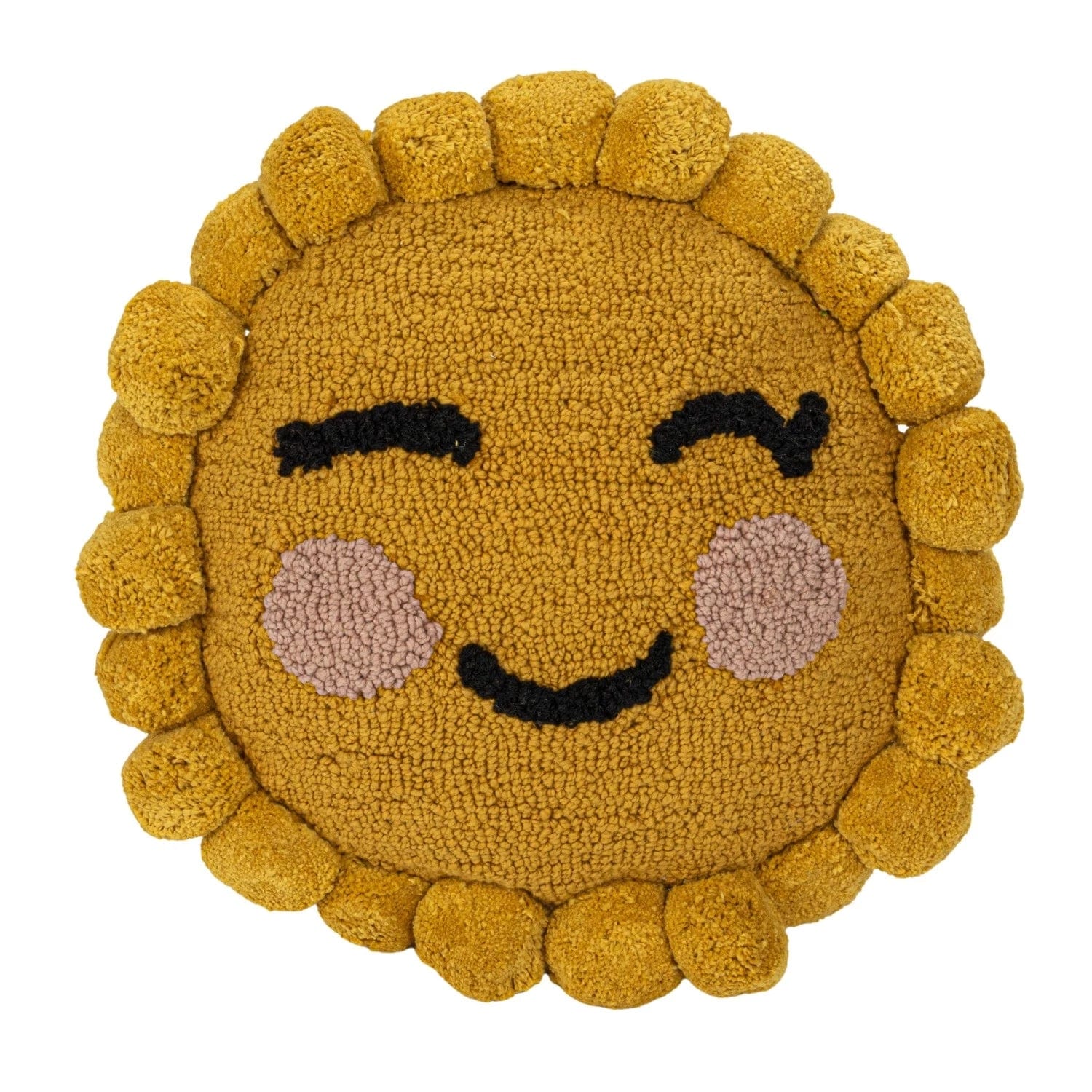 Creative Co-op Creative Co-op 12" Round Cotton Tufted Sun Shaped Pillow - Little Miss Muffin Children & Home