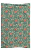 green floral pattern towel