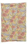 yellow floral napkin towel