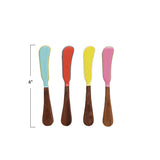 Creative Co-op Handmade Enameled Canape Knife, Available in 4 Colors