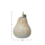 Creative Co-op Reactive Glaze Stoneware Pear (Each One Will Vary)