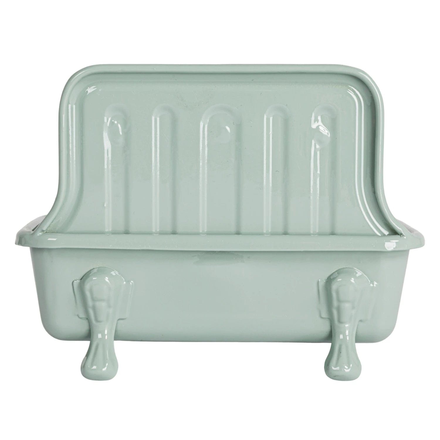 Creative Co-op Creative Co-op Metal Soap Dish, Grey Sink with Gold Faucet - Little Miss Muffin Children & Home