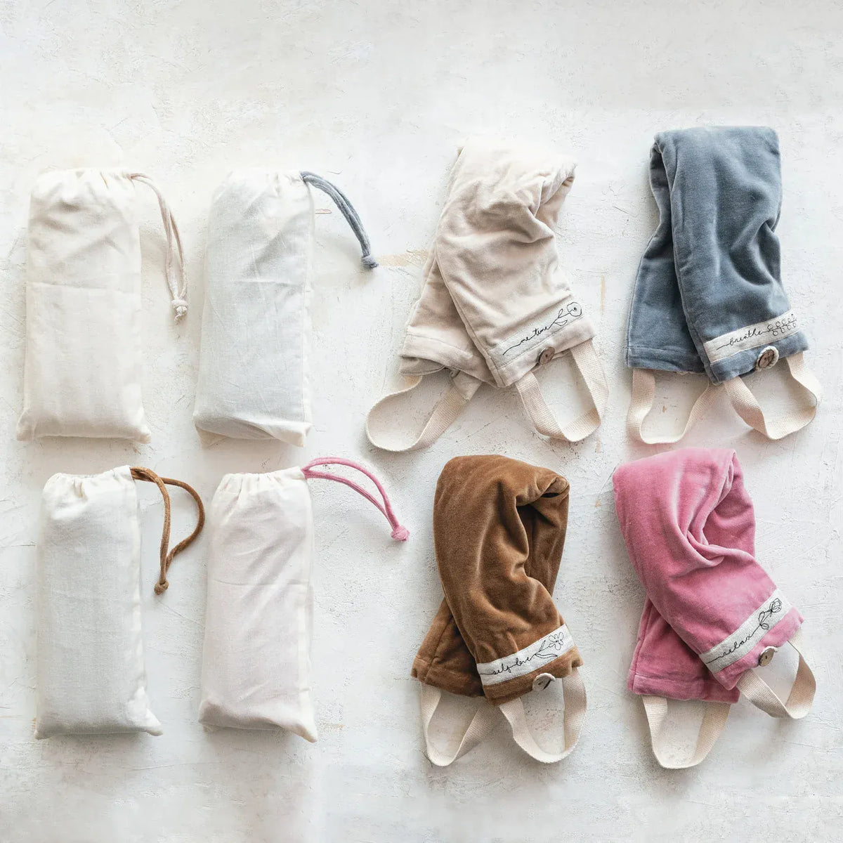 Microwaveable Hot/Cold Neck Wrap Filled with Lentils & Lavender, 4 Available Styles