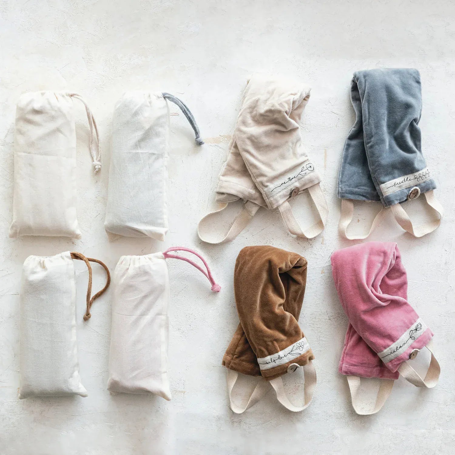 Microwaveable Hot/Cold Neck Wrap Filled with Lentils & Lavender, 4 Available Styles