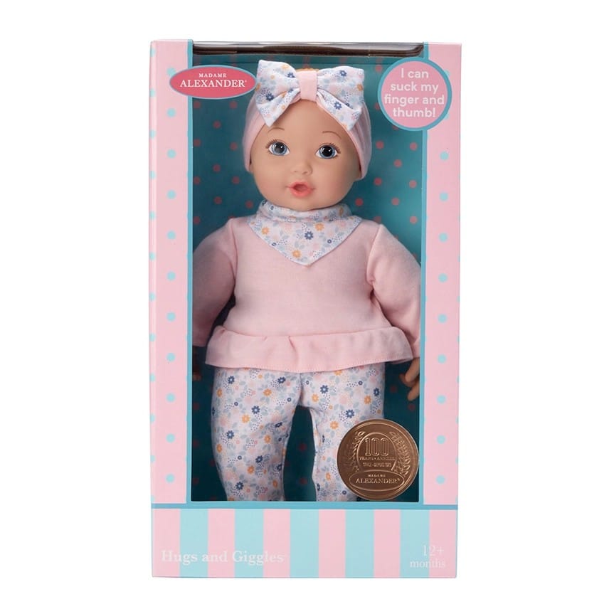 Madame Alexander Hugs And Giggles 13" Soft Toddler Doll