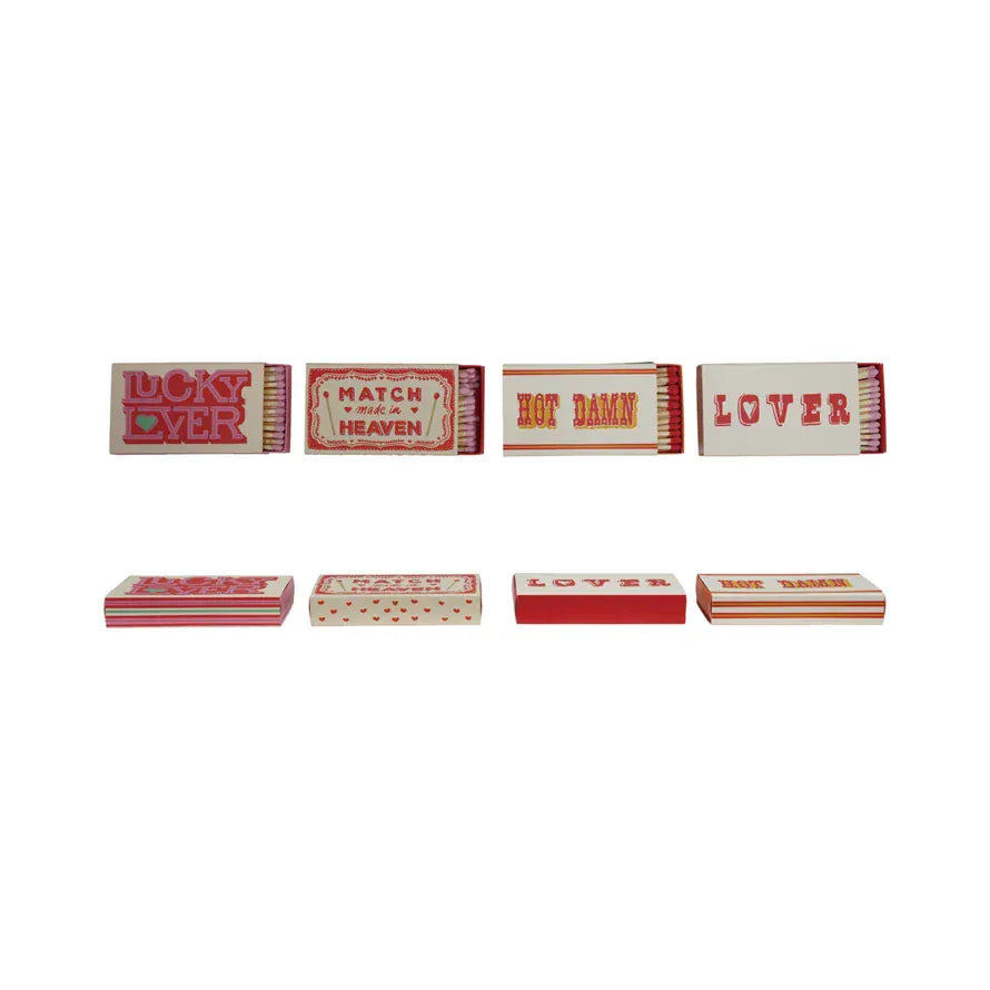 Creative Co-op Safety Matches in Matchbox with Saying, 4 Styles - Little Miss Muffin Children & Home