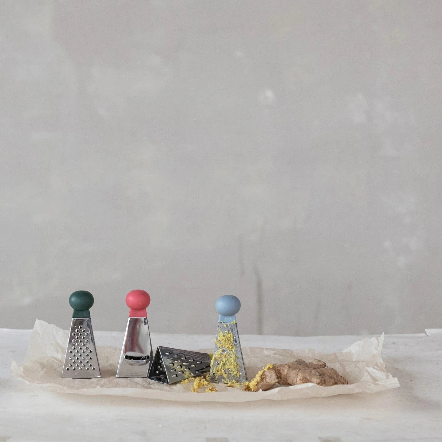 Creative Co-op Stainless Steel Mini 3 Sided Grater, Available in 4 Colors - Little Miss Muffin Children & Home