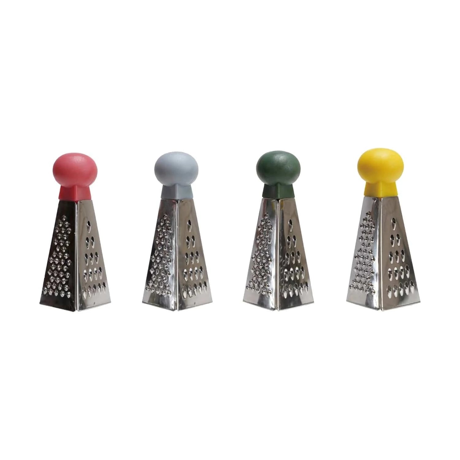 Creative Co-op Stainless Steel Mini 3 Sided Grater, Available in 4 Colors - Little Miss Muffin Children & Home