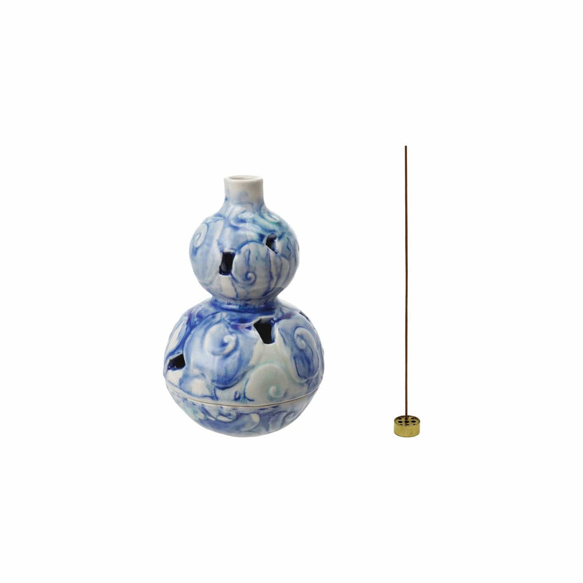 Embossed Incense Holder with Metal Insert (Each Varies)