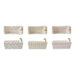 Hand-Painted Stoneware Bathtub Shaped Soap Dish with Pattern, 3 Styles Available