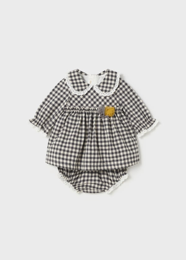 Mayoral Usa Inc Mayoral Gingham Dress with Bloomers for Baby Girl - Little Miss Muffin Children & Home