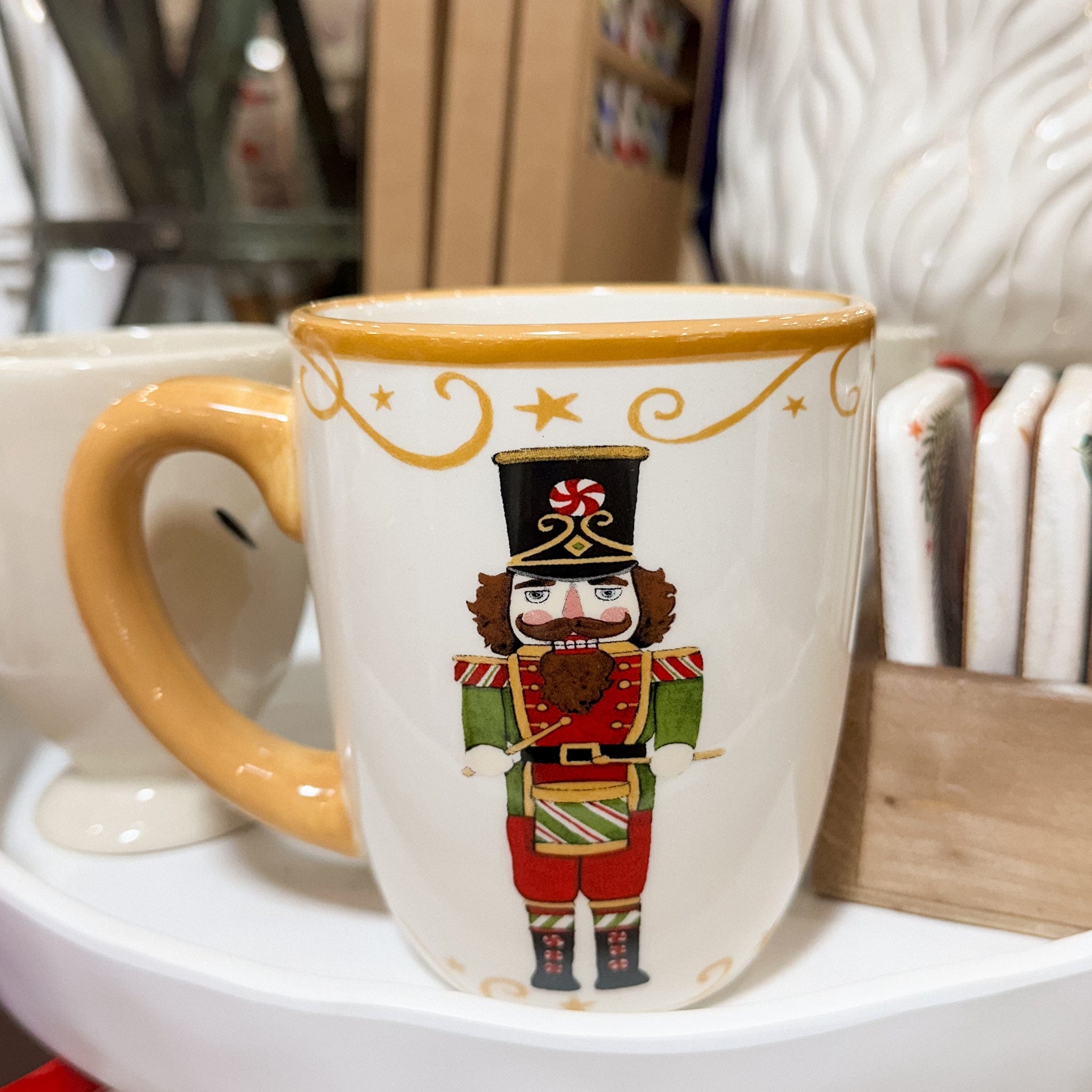drum nutcracker mug