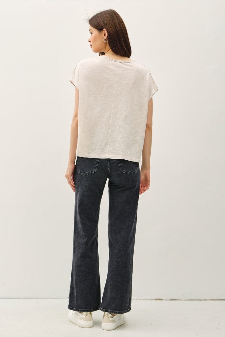 Be Cool Exposed Seam Detail Boxy Muscle Top - Little Miss Muffin Children & Home