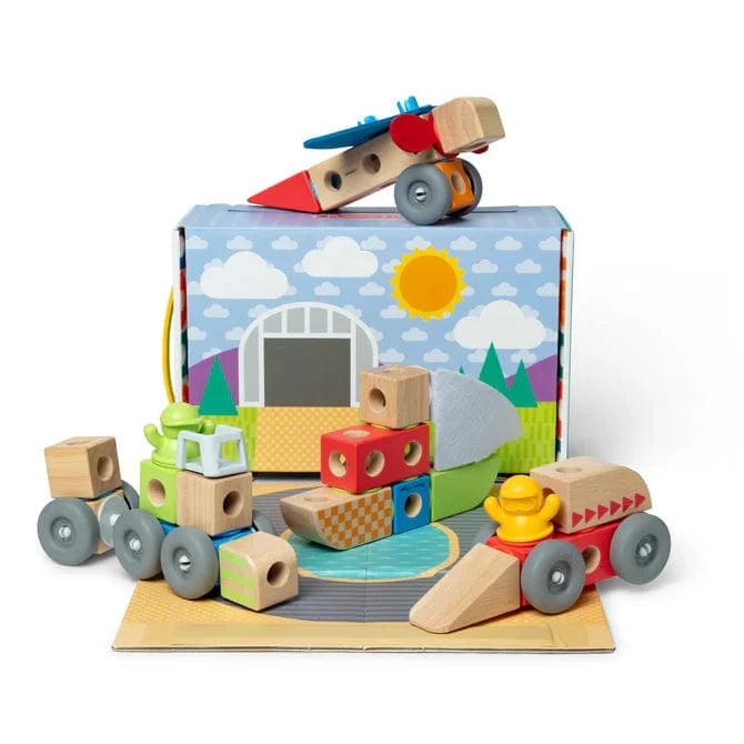 Melissa & Doug Melissa & Doug Blockables Vehicles Play Set - Little Miss Muffin Children & Home