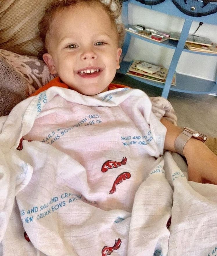 Little Hometown Little Hometown Louisiana Boys Swaddle Blanket - Little Miss Muffin Children & Home