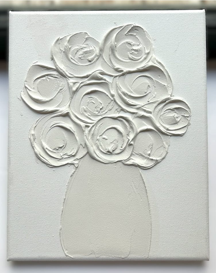 Paint Your Own Canvas 8x10 Flowers in Vase, Still Life