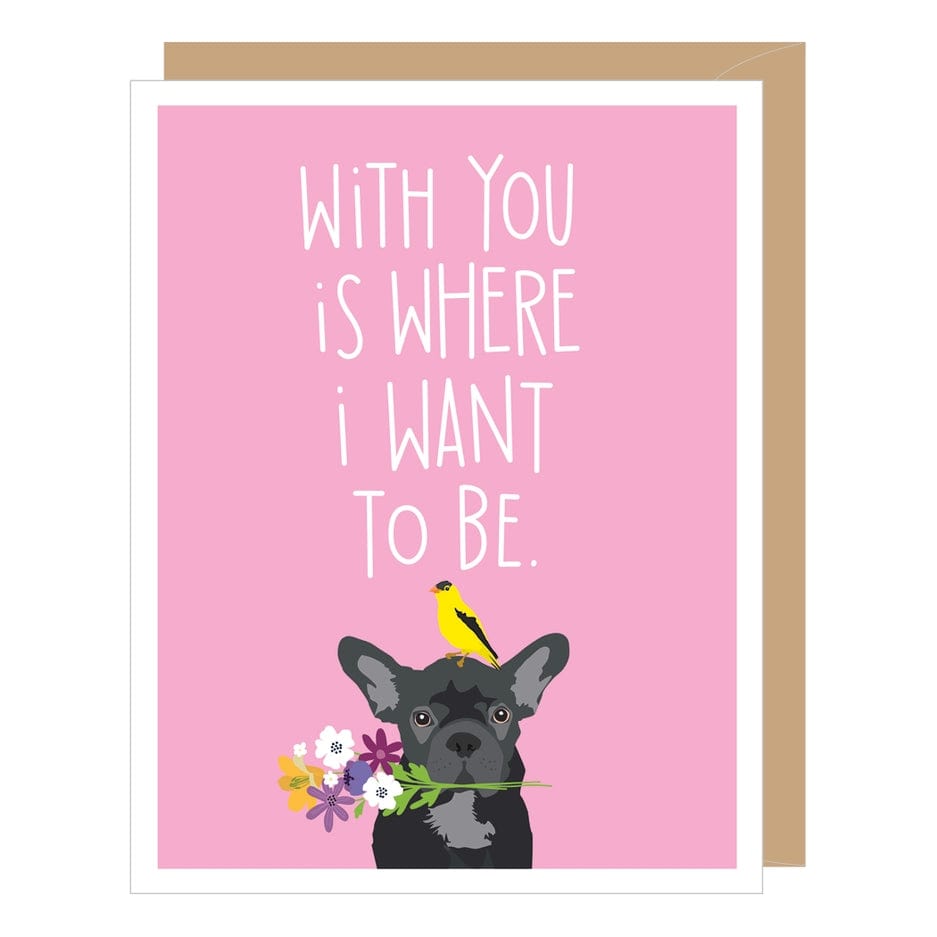 Apartment 2 Cards Apartment 2 Cards French Bulldog Valentine's Day Card - Little Miss Muffin Children & Home