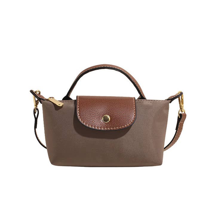 Dry Grass Color Block Flap Crossbody Phone Wallet Bag