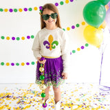 Sweet Wink Mardi Gras Fleur De Lis Sweatshirt