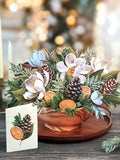 FreshCut Paper Winter Magnolia Pop-Up Greeting Card