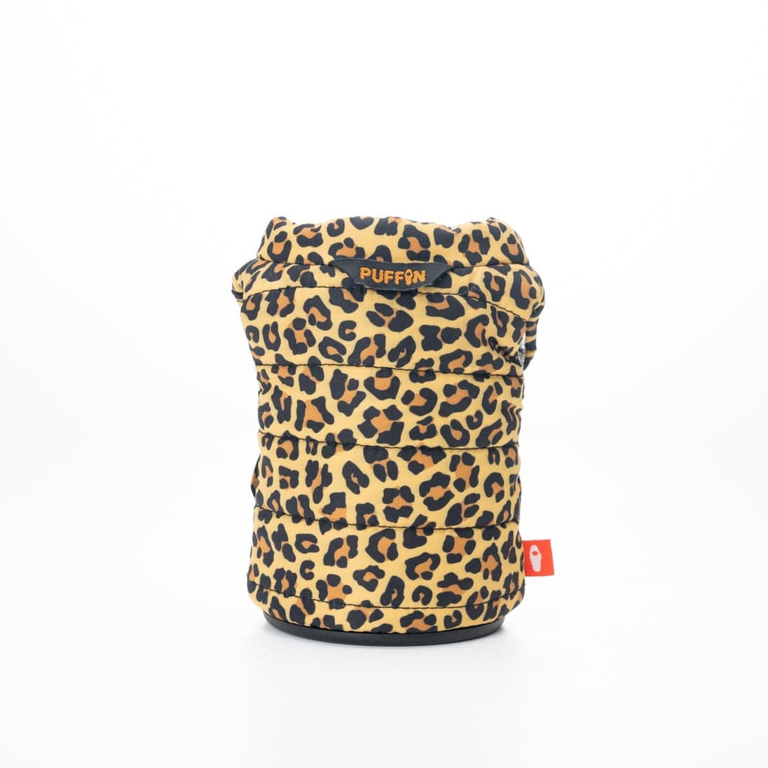 Puffin Drinkwear The Puffy Vest Insulated 12 oz Beverage Cooler, Leopard - Little Miss Muffin Children & Home