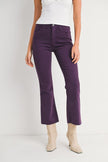 Just Black Just Black Denim High Rise Crop Flare in Purple - Little Miss Muffin Children & Home