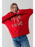 Urban Daizy Urban Daizy Love is Love Embroidered Turtleneck Sweater - Little Miss Muffin Children & Home