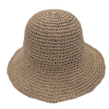 Fashion City Fashion City Straw Bucket Hat - Little Miss Muffin Children & Home