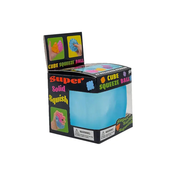 Blue Cube 5.5cm Nice Cube Translucent Slow Rising Stress Relief Squeeze Toy