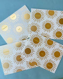 J Falkner Gold Sunburst Thank You Card