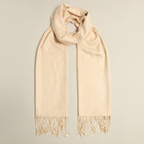 Plain Pashmina Shawl Scarf Wrap with Fringes