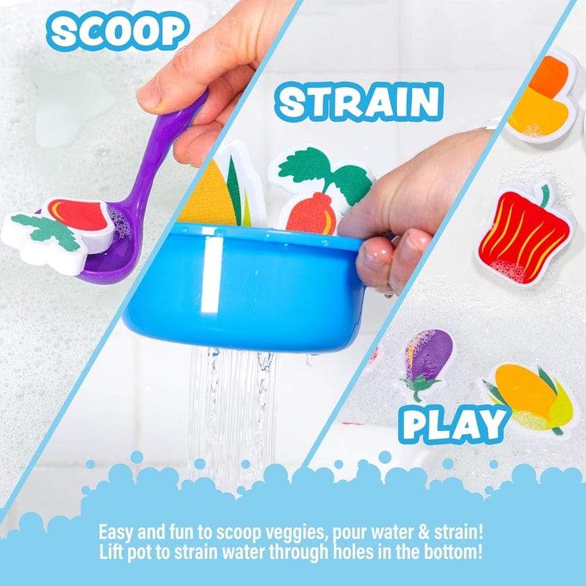 Tub Works Tub Soup™ Scoop, Strain & Play Toddler Bath Toy - Little Miss Muffin Children & Home