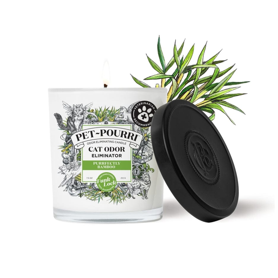Poo~Pourri Pet~Pourri Cat Purrfectly Bamboo Candle 2-in-1 Odor Eliminating 7.5oz - Little Miss Muffin Children & Home