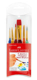 Faber Castell Faber Castell Triangular Paintbrushes, Assorted Sizes - Set of 6 - Little Miss Muffin Children & Home