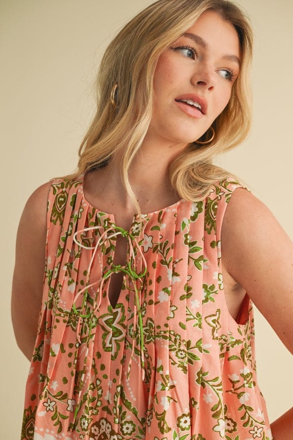 &merci Exclusive Print Mini Dress with Pleating - Little Miss Muffin Children & Home