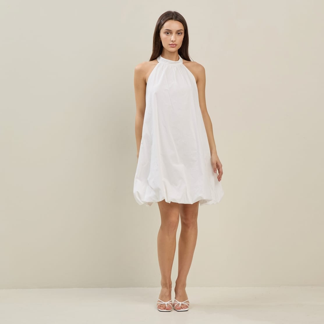 halter neck bubble dress Kimchi Blue Casey Halter Bubble Hem Mini Dress