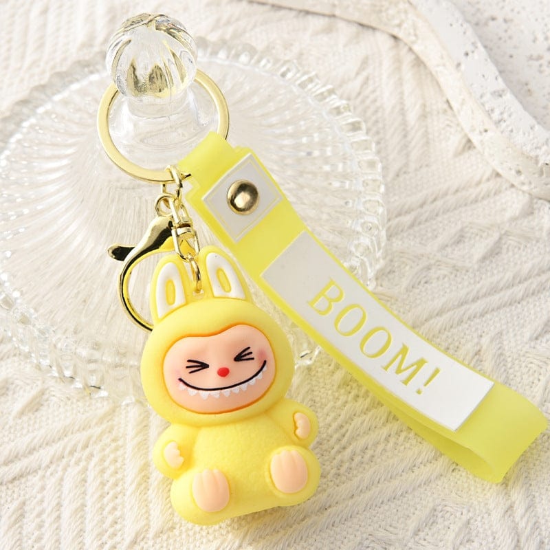 Auraquise Labubu 2nd Gen Silicone Cute Cartoon Charm Keychain, 6 Styles Available - Little Miss Muffin Children & Home